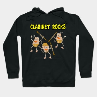 Clarinet Rocks for Dark Merchandise Hoodie